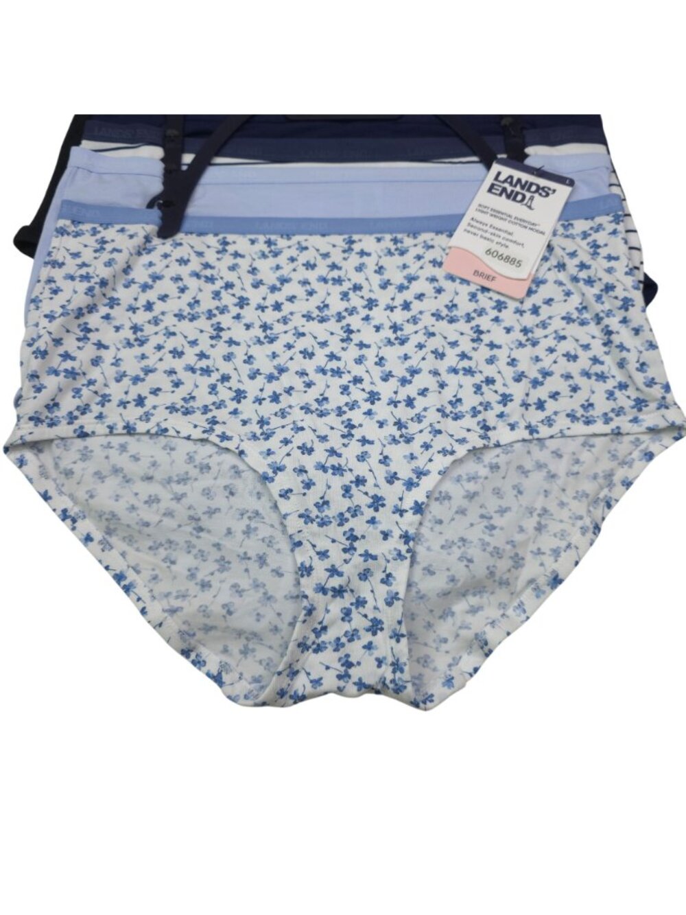 Lands End Womens L Brief Underwear Panties 5-Pack Lightweight Cotton Modal Soft - Picture 4 of 13